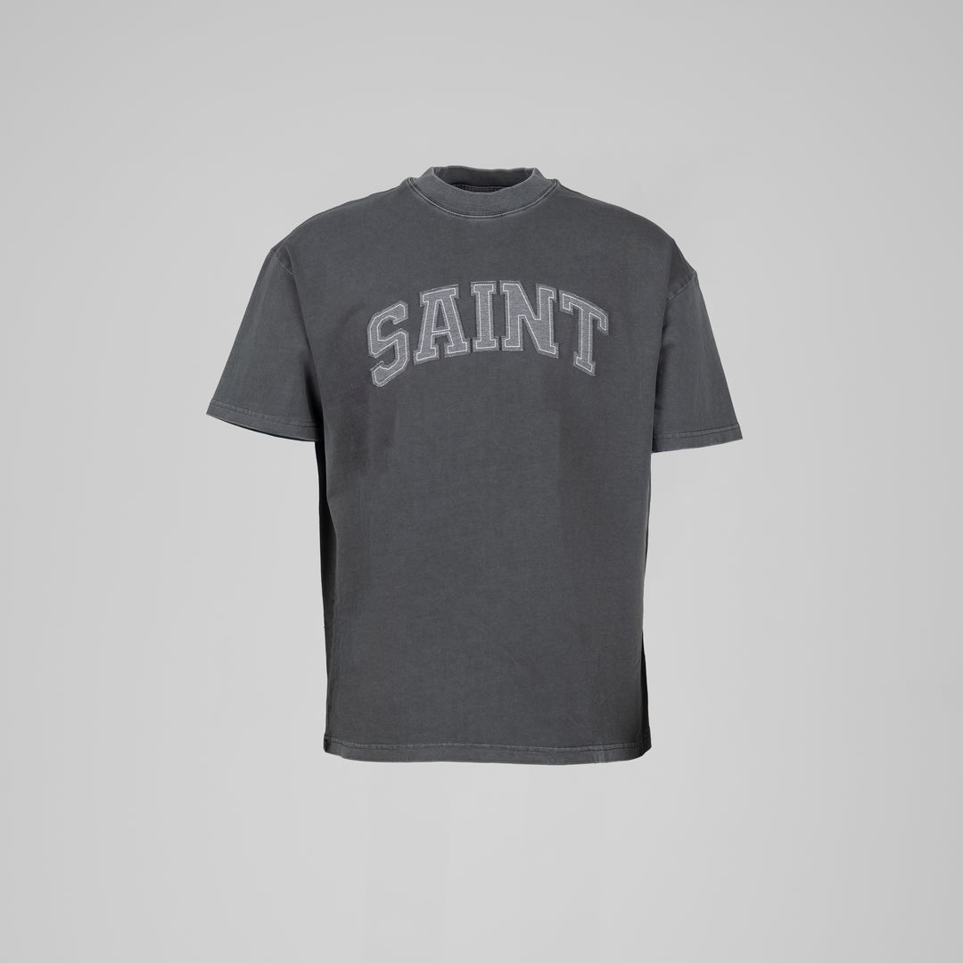Saint Heavyweight Grey Patch Charcoal Tee
