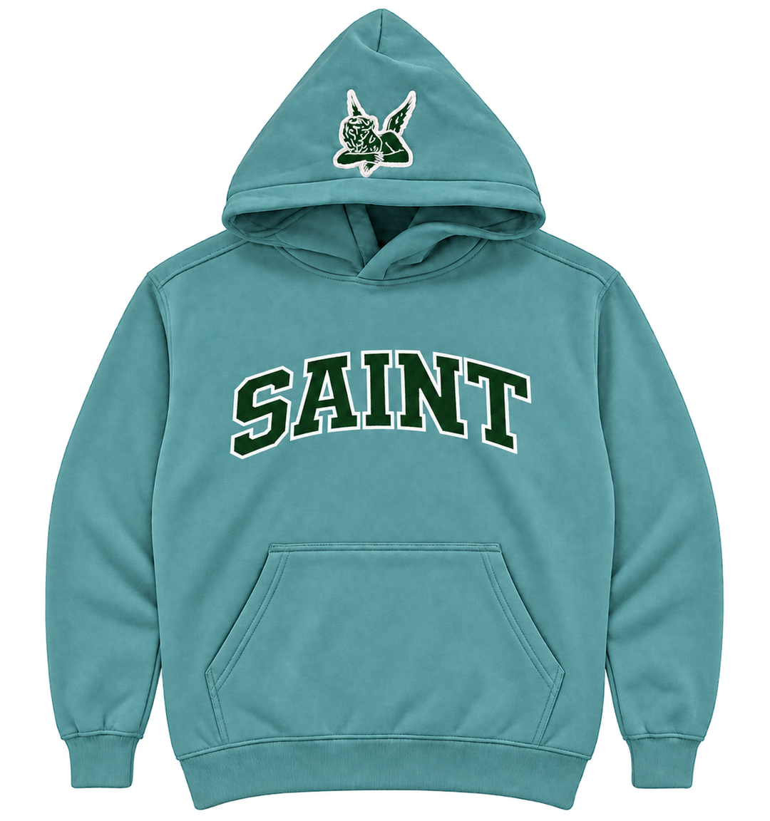 Saint Heavyweight Brushed Hoodie Alpine Mist