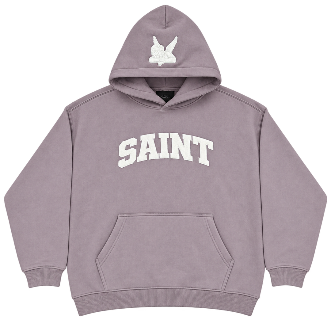 Saint Heavyweight Brushed Hoodie Lavender Haze