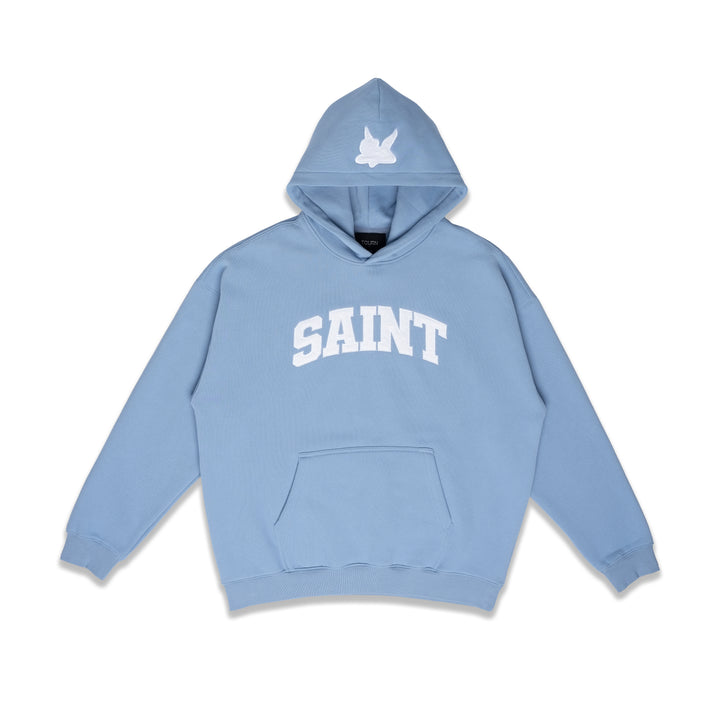 Saint Heavyweight Brushed Hoodie Azure