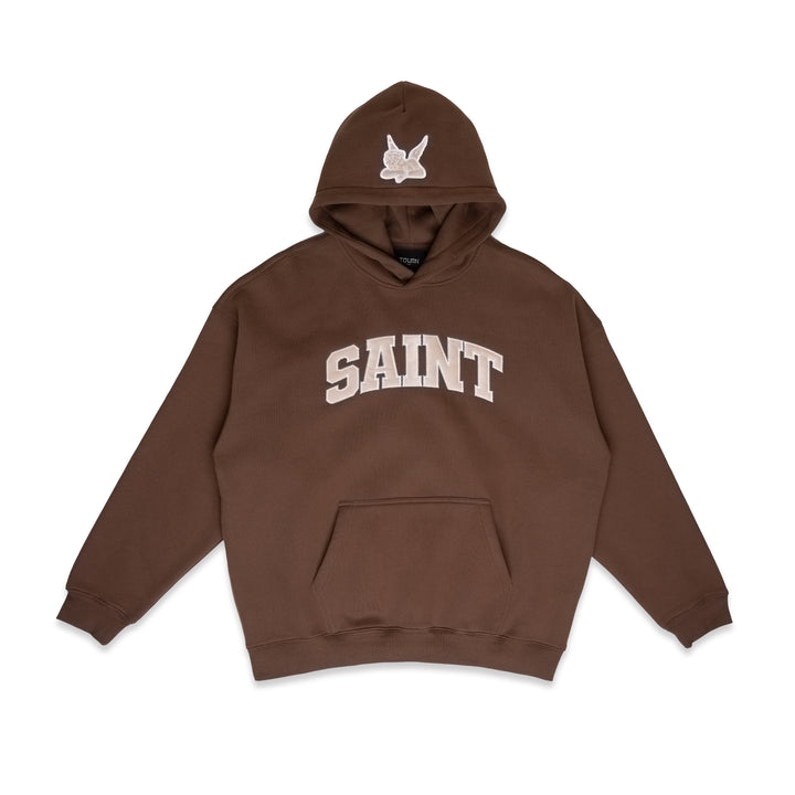 Saint Heavyweight Brushed Hoodie Warm Cocoa