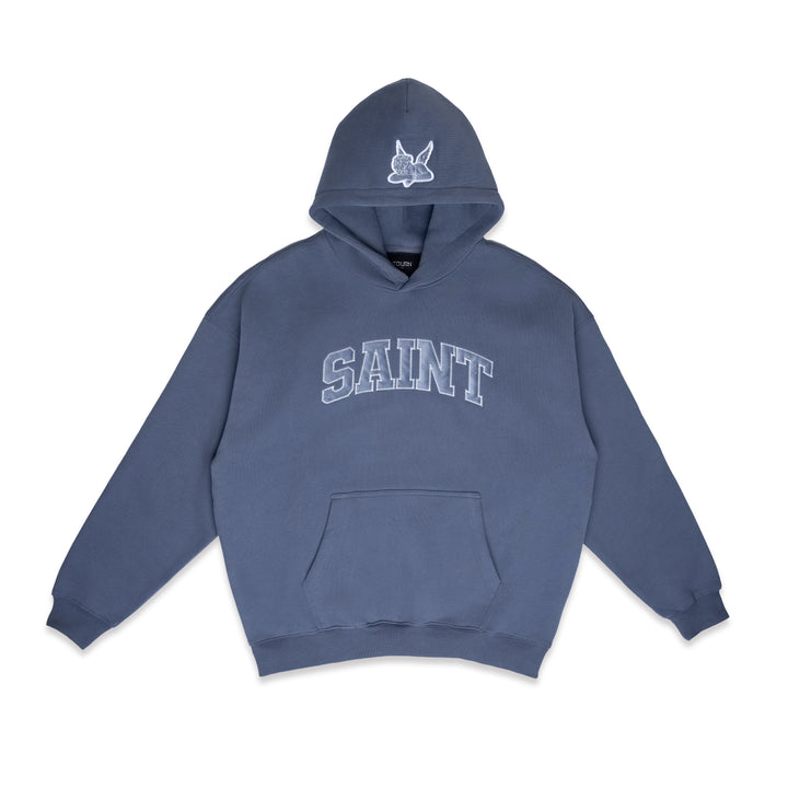 Saint Heavyweight Brushed Hoodie Aegean