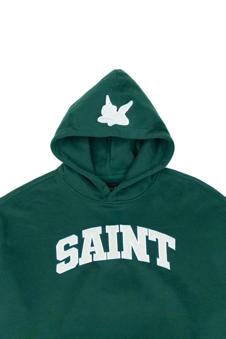 Saint x Ana Cruz Heavyweight Brushed Cream Patch Pine Hoodie