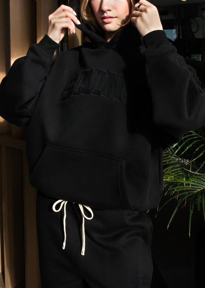 Saint Heavyweight Brushed Hoodie Midnight