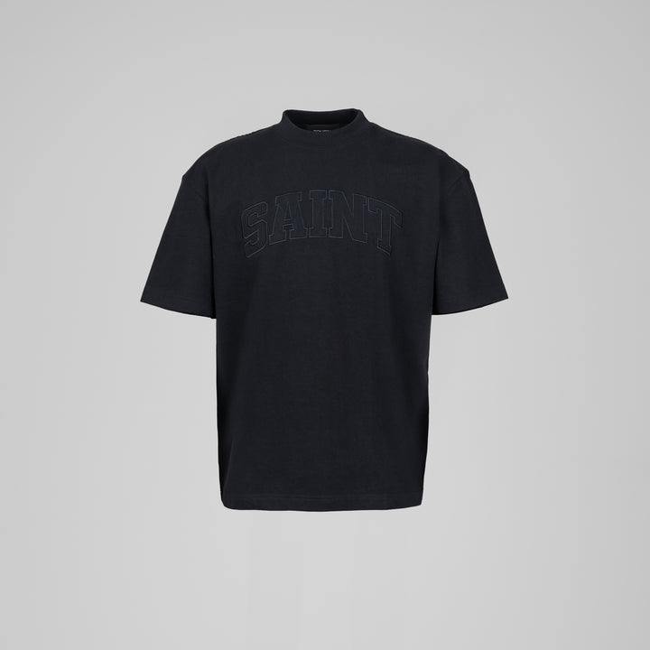 Saint Heavyweight Black Patch Black Tee