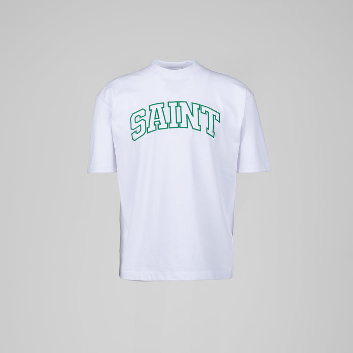 Saint Heavyweight Green Patch White Tee