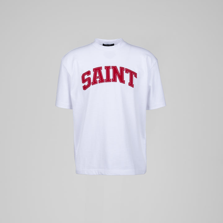 Saint Heavyweight Red Patch White Tee