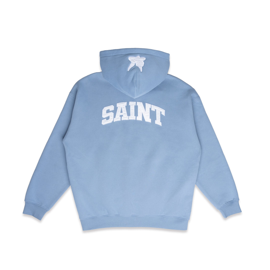 Saint Heavyweight Brushed Zip-Up Azure