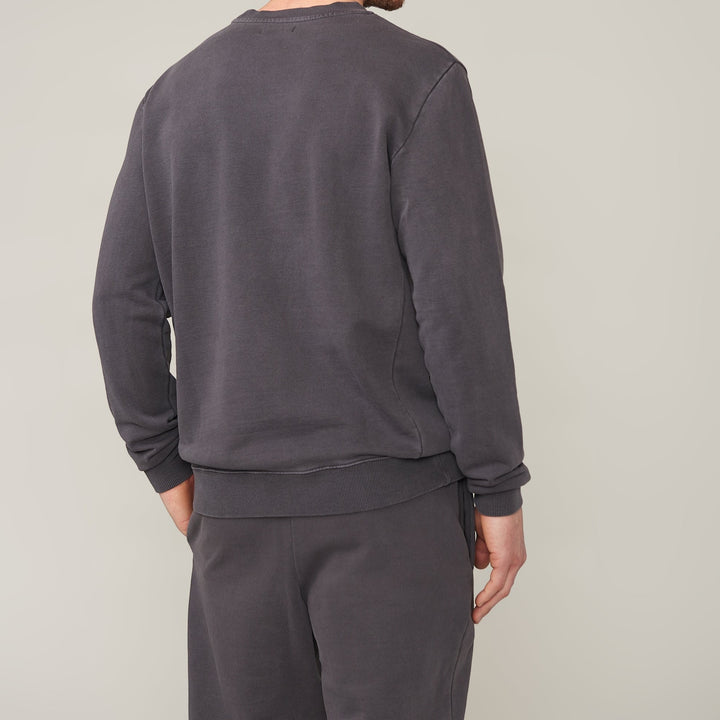 Blake French Terry Dark Stone Crewneck