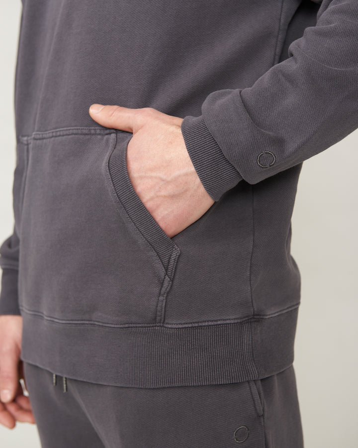 Noah French Terry Dark Stone Hoodie