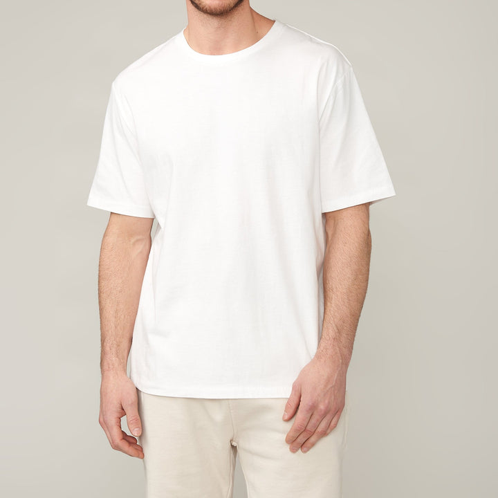 Ethan Brushed White Relaxed T
