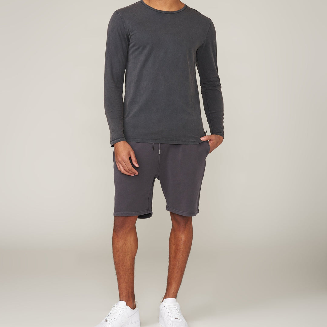 Liam Stone Acid Wash Hi-Lo Long Sleeve T