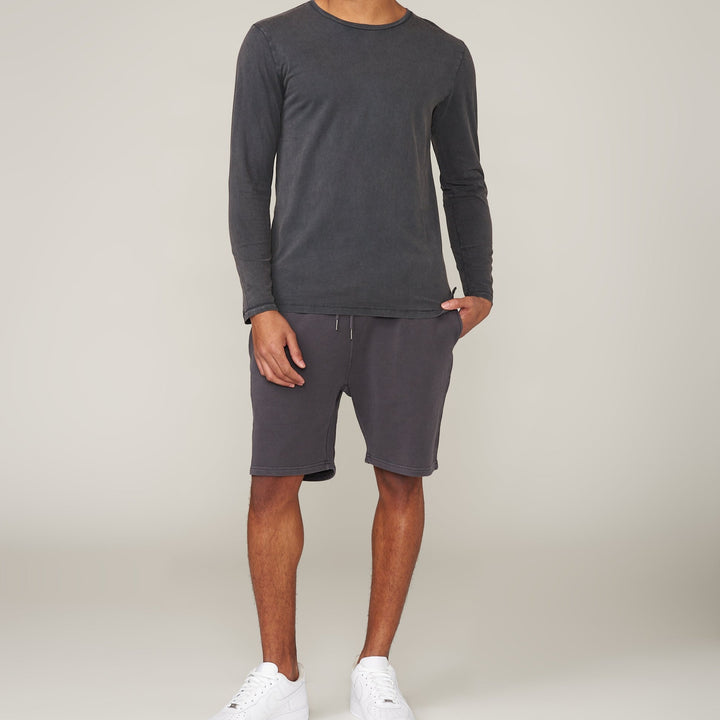 Liam Stone Acid Wash Hi-Lo Long Sleeve T